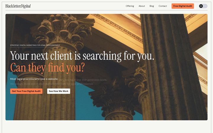 Screenshot of blackletterdigital.com