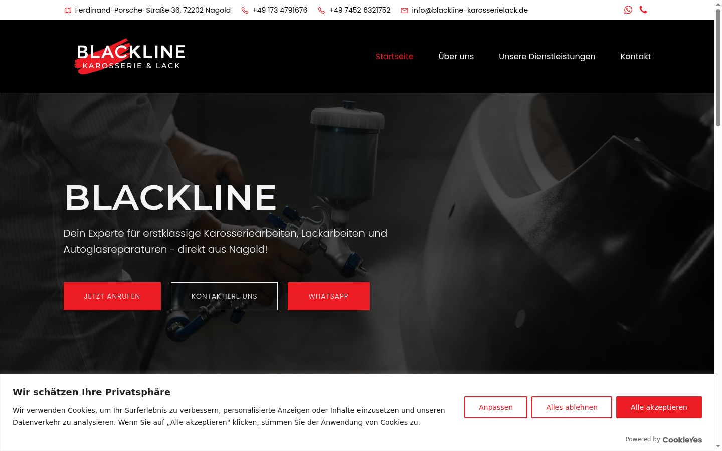 Sutikimo reklamjuostės, rodytos prieš bet kokią sąveiką, ekrano kopija
