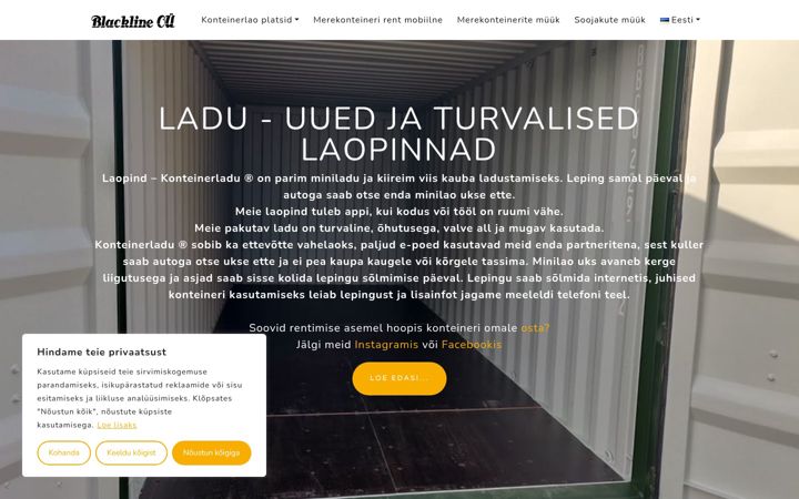 Screenshot of blackline.ee