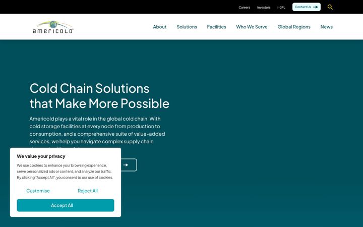 Screenshot of blacklinecoldstorage.com