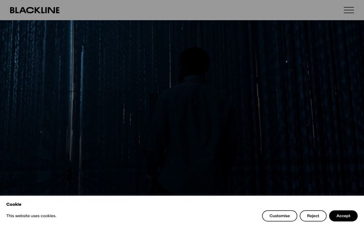 Screenshot of blacklinecreative.co.uk