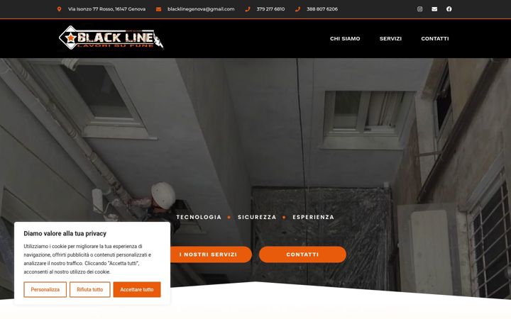 Screenshot of blacklinerope.it