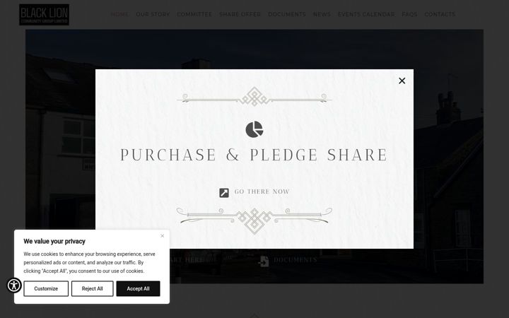 Screenshot of blacklioncommunitygroup.org