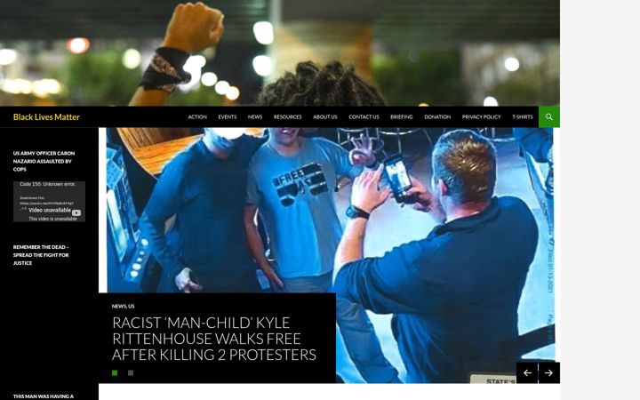 Snímek obrazovky blacklivesmatteruk.com