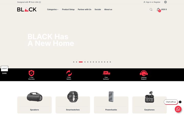 Screenshot of blacklyf.ug