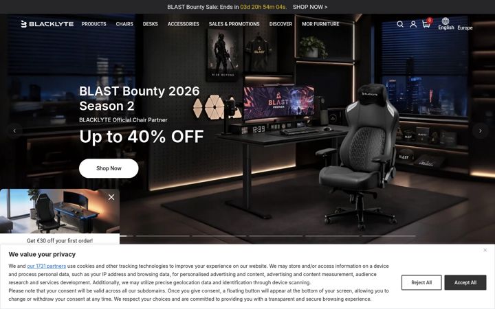 Screenshot of blacklyte.eu