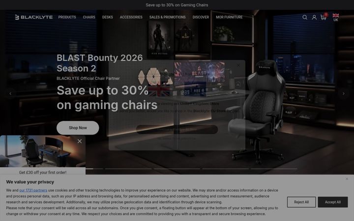 Screenshot of blacklyte.uk