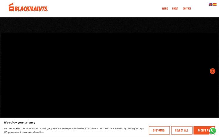 Screenshot of blackmaints.com