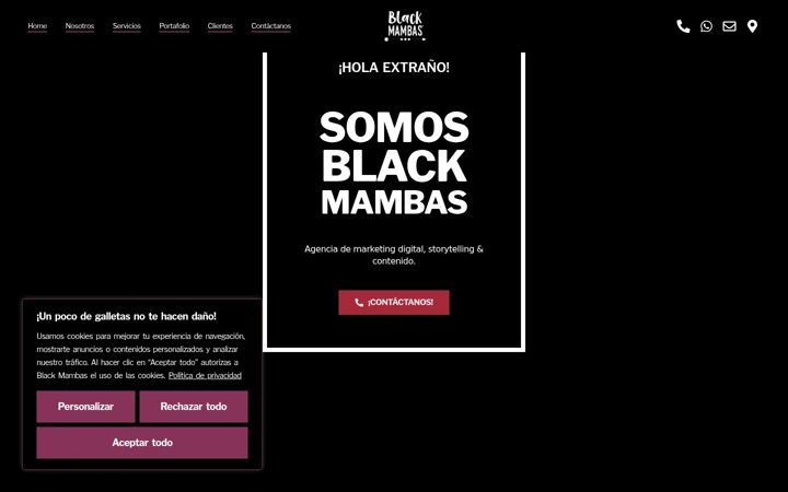 Skærmbillede af blackmambas.mx