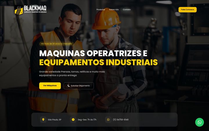 Screenshot of blackmaq.com.br