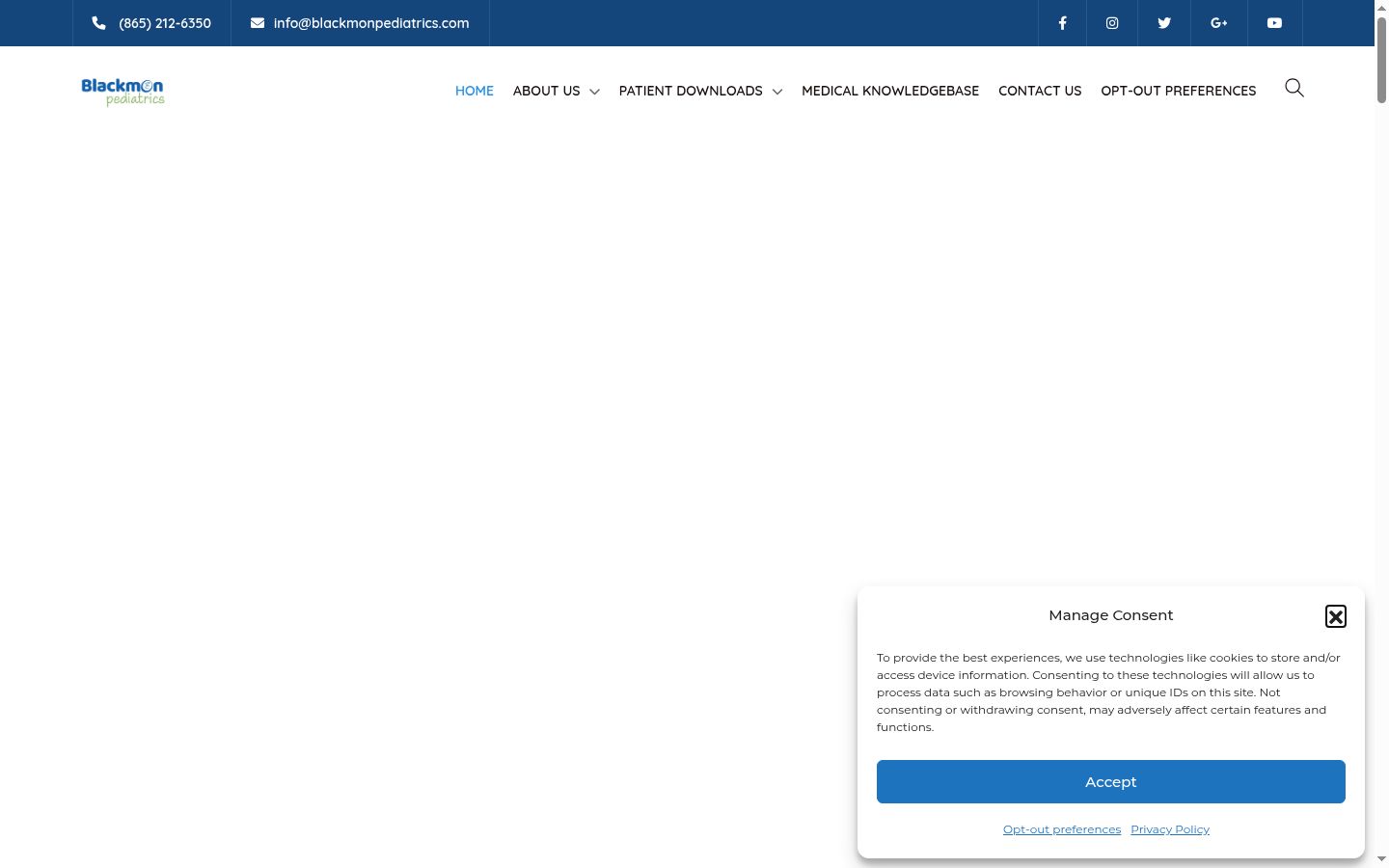 Posnetek zaslona pasice za privolitev, prikazane pred kakršno koli interakcijo