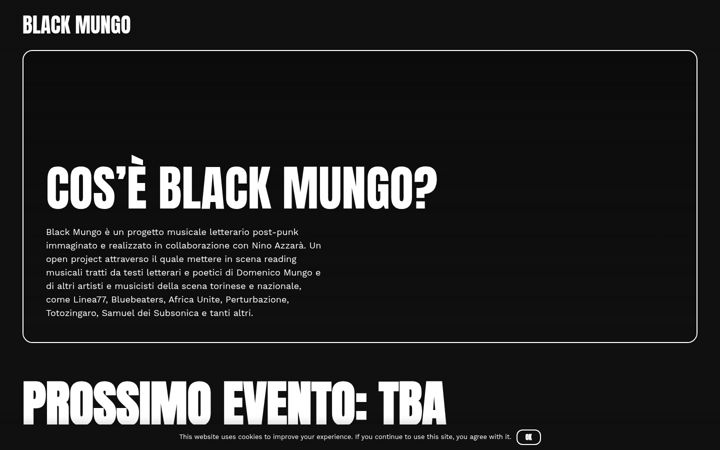 Screenshot of blackmungo.it