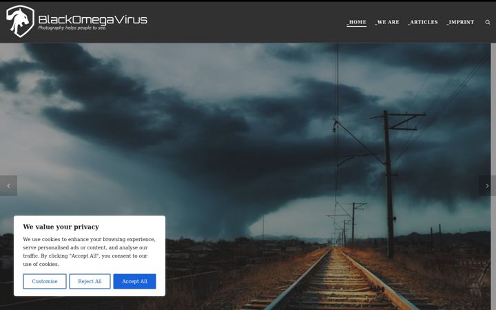 Screenshot of blackomegavirus.de