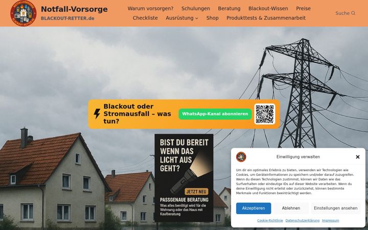 Screenshot of blackout-retter.de