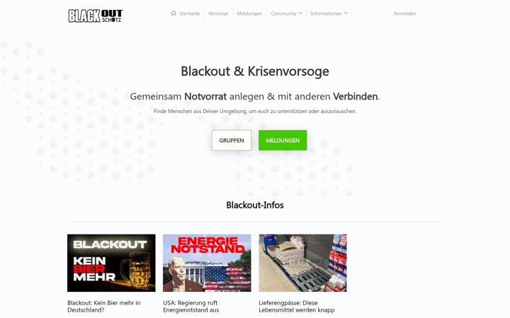 Screenshot of blackout-schutz.de