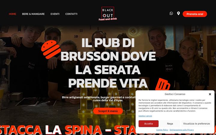 Screenshot of blackoutbrusson.it