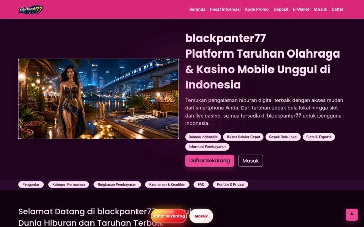 Screenshot of blackpanter77.org