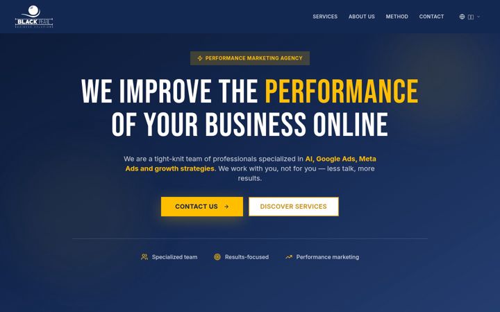 Screenshot of blackpearlbusiness.com