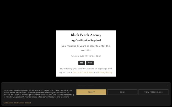 Screenshot of blackpearls.ch