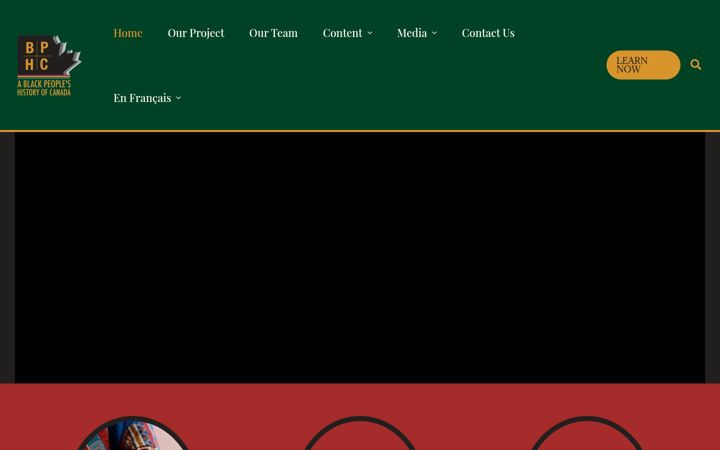 Screenshot of blackpeopleshistory.ca