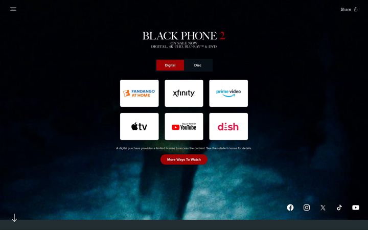 Screenshot of blackphonemovie.com
