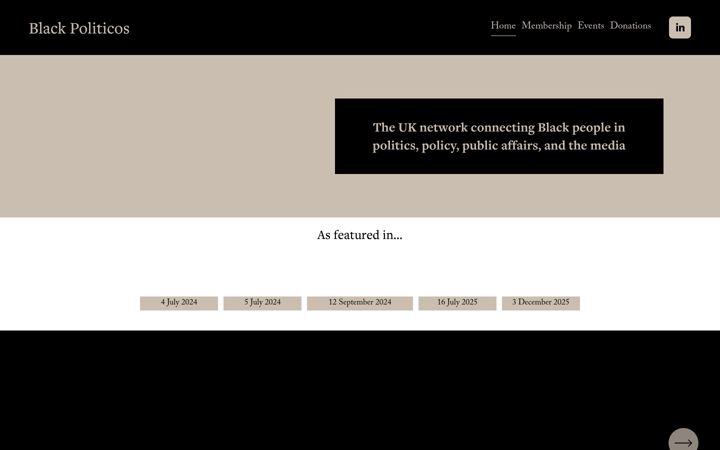 Screenshot of blackpoliticos.com