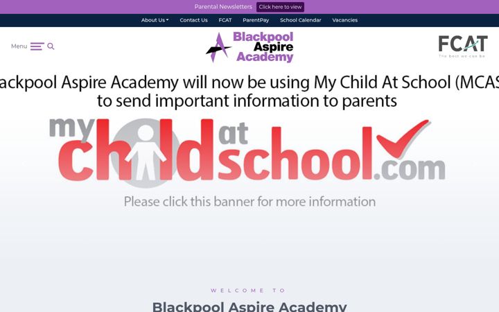 Screenshot di blackpoolaspireacademy.co.uk