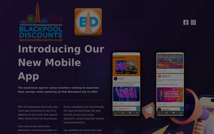 Screenshot of blackpooldiscounts.co.uk