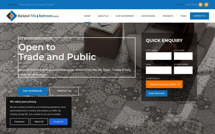 Screenshot van blackpooltiles.com
