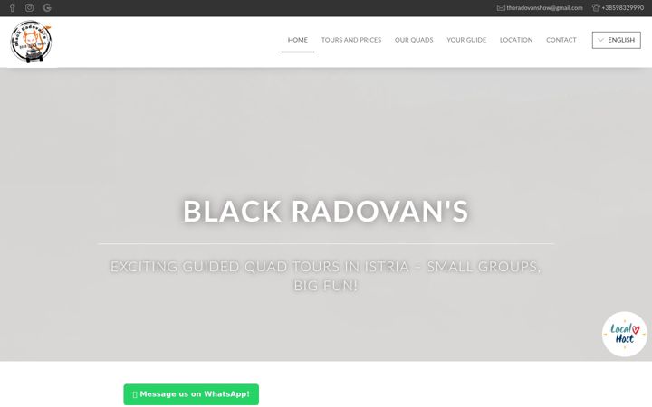 Screenshot of blackradovans.com