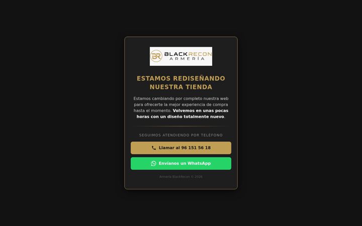 Screenshot of blackrecon.com