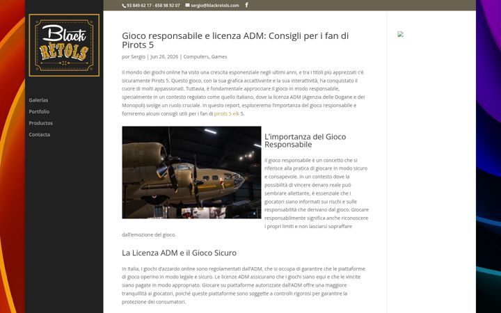 Screenshot of blackretols.com