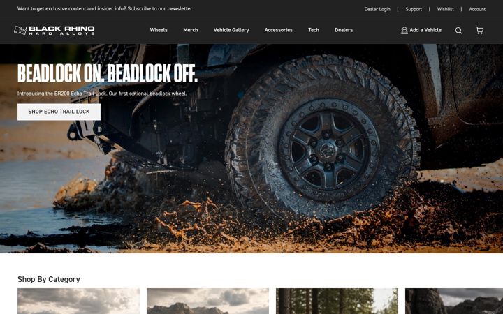 Екранна снимка на blackrhinowheels.com