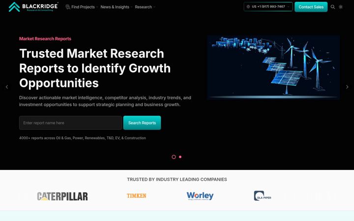 Screenshot of blackridgeresearch.com