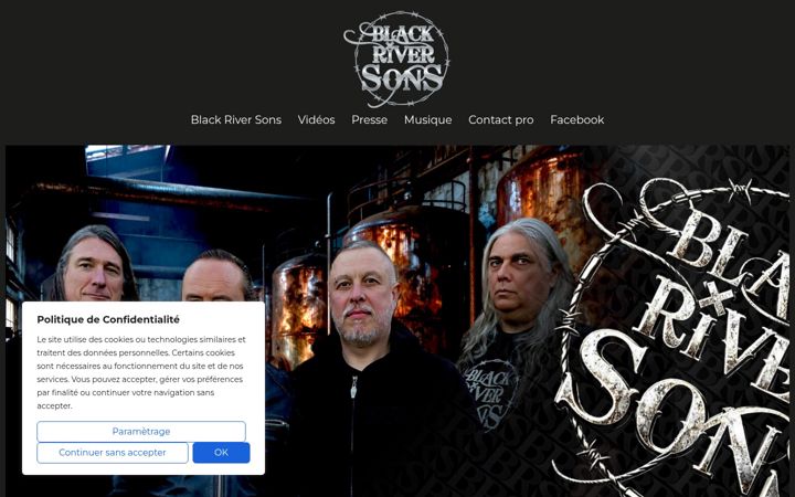 Screenshot of blackriversons.com