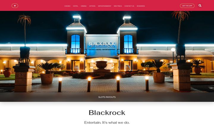 Skärmbild av blackrockcasino.co.za