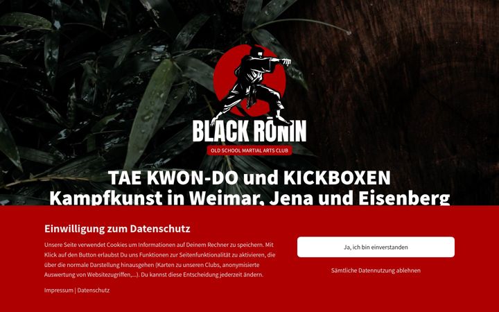 Captura de pantalla de blackronin.de