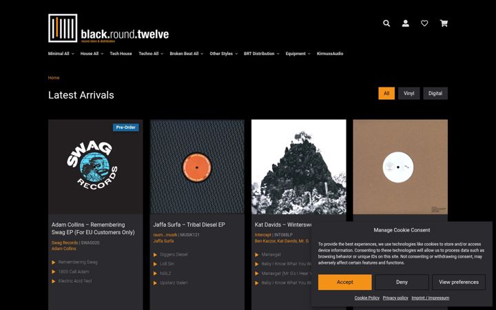 Screenshot of blackroundtwelve.com