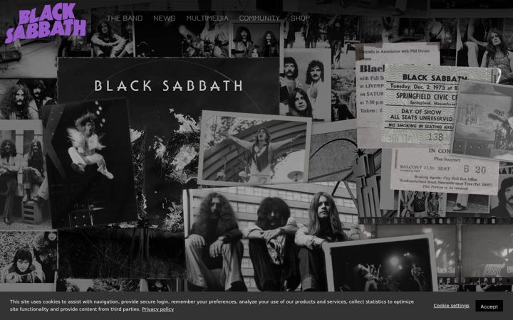 Screenshot of blacksabbath.com
