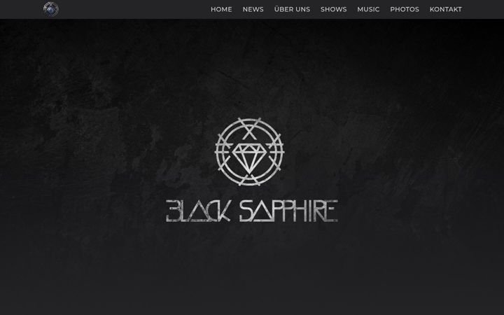 Screenshot of blacksapphire-band.com