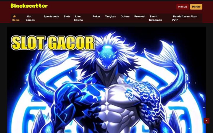 Screenshot of blackscatter.org