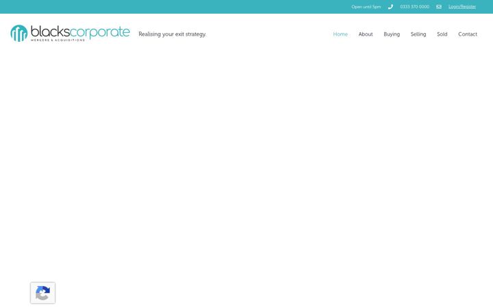 Snimka zaslona za blackscorporate.com