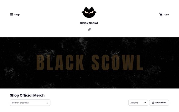 Snimka zaslona za blackscowl.com