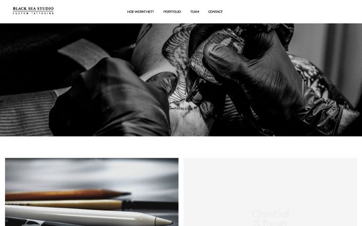 Screenshot of blackseastudio.nl
