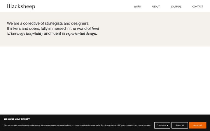 Screenshot von blacksheep.uk.com