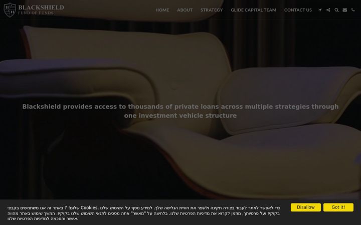 Snímek obrazovky blackshieldfund.com