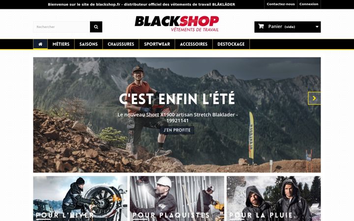 Screenshot of blackshop.fr