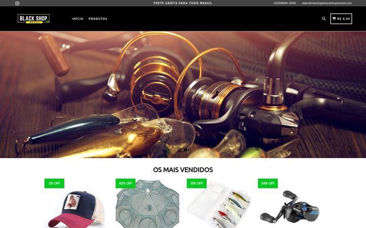 Snímek obrazovky blackshopbrasil.com