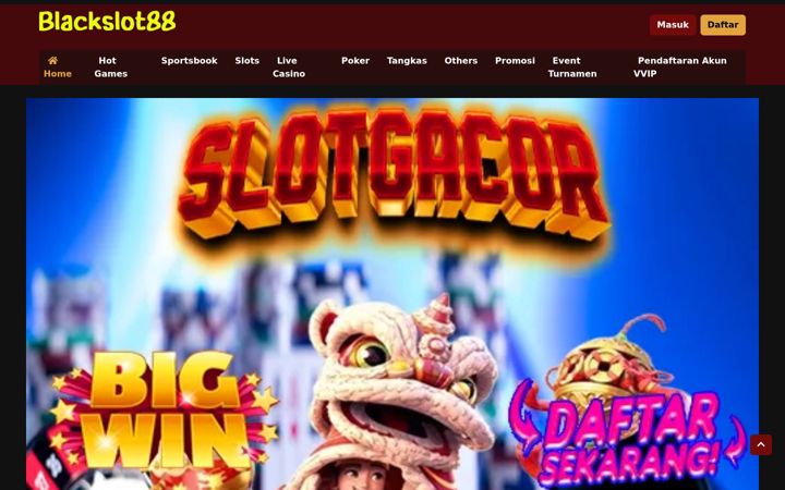 Screenshot ta' blackslot88.com