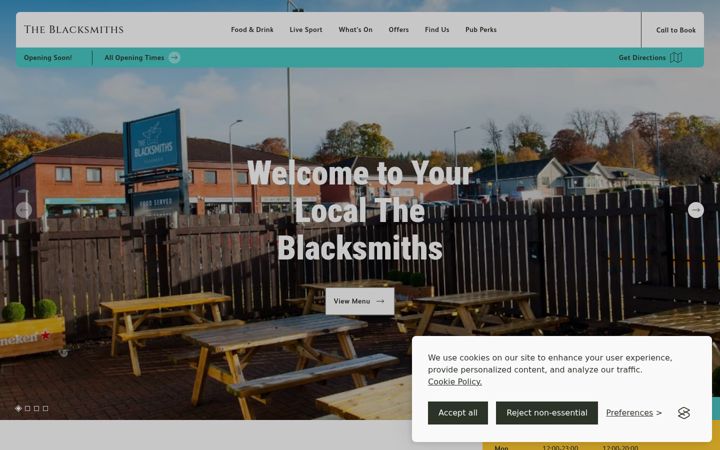 Screenshot of blacksmithsculloden.co.uk